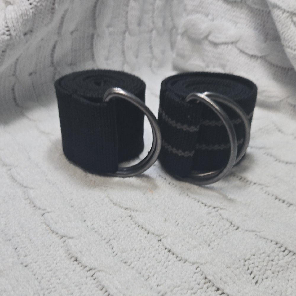 Classic Black Double D-Ring Belt